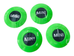 Nabenabdeckung grün 4-tlg. 2321392 MINI R55-R59 Neongrün