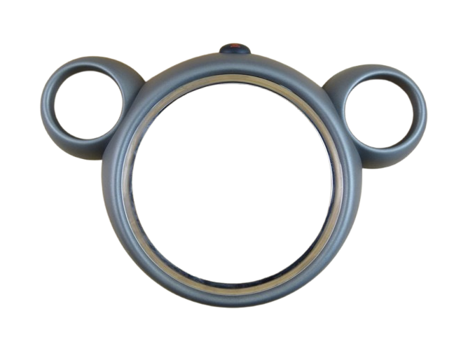 Chrome-plated trim ring, Dark Grey 9807427, MINI R60 Countryman