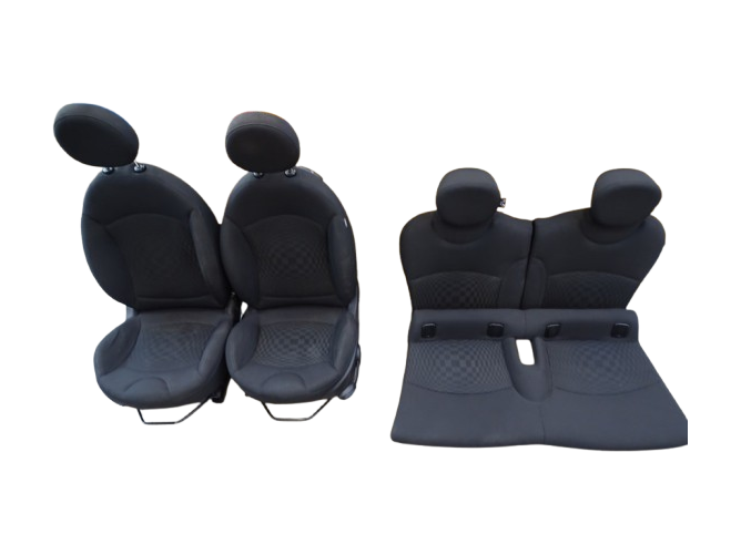 Fabric seats in Carbon Black for the MINI R56 (without seat heating)
