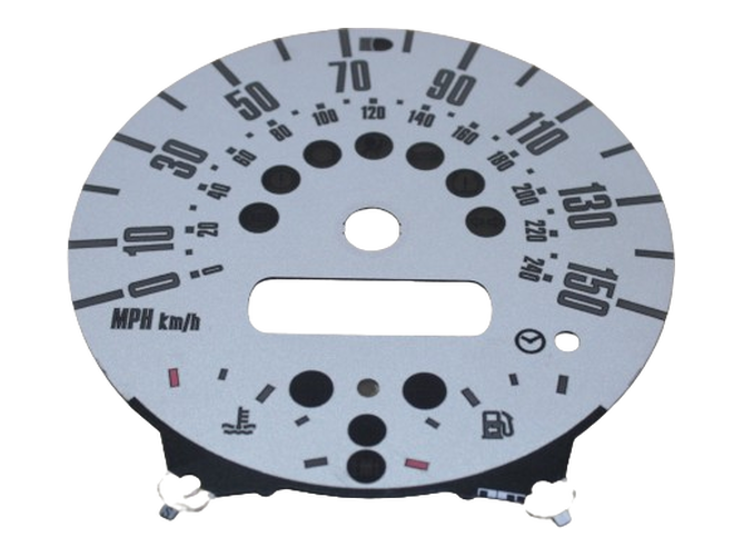 Speedometer dial KMH MPH MINI R50-R53