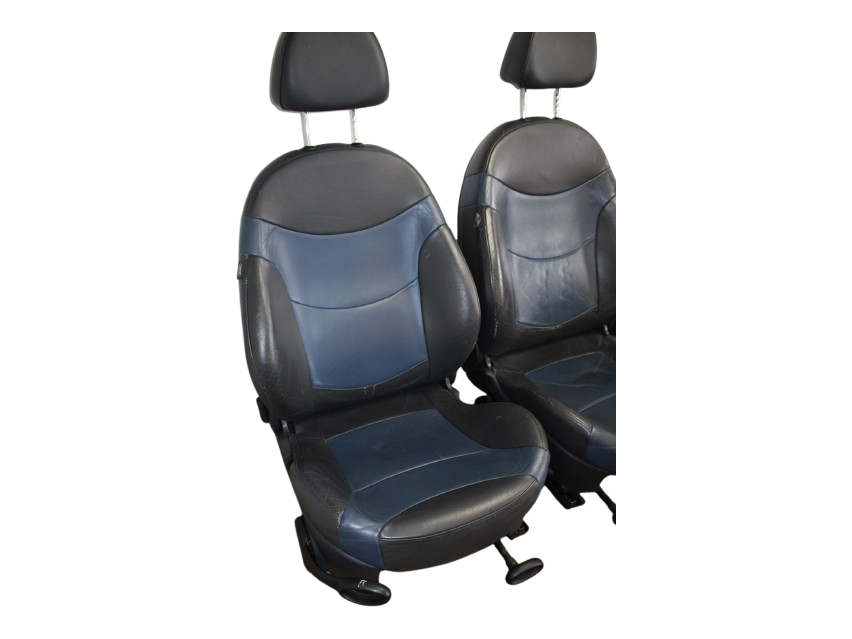Full leather seats in Gravity Blue with heated seats for the MINI R50/R53 - Image 5