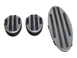 Stainless Steel Pedal Set: Brake, Throttle and Clutch for Mini R50-R53