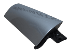 Left-hand C-pillar trim, silver 7240229 MINI R55 Clubman