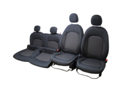 Black fabric seats with seat heating for the MINI F56