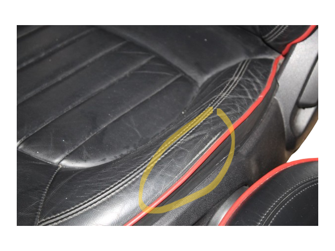 Countryman R60 Seats – Full Leather with Red Piping - Image 7