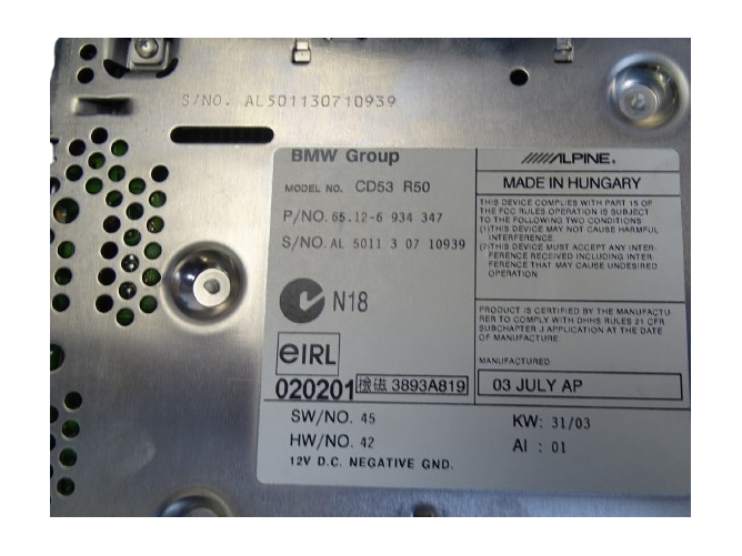 Radio Boost CD 6934347 MINI R50-R53 - Afbeelding 4