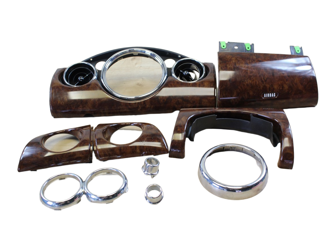 5-piece wood-effect trim set 7055691 MINI R50 R53