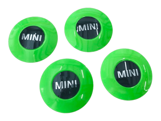Nabenabdeckung grün 4-tlg. 2321392 MINI R55-R59 Neongrün – Bild 2
