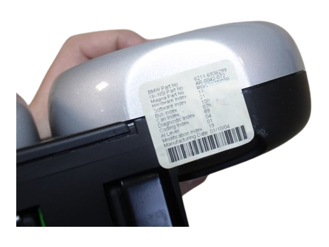Dubbele snelheidsmeter en toerenteller voor de stuurkolom KMH 6936299 MINI R50-R53 - Afbeelding 4