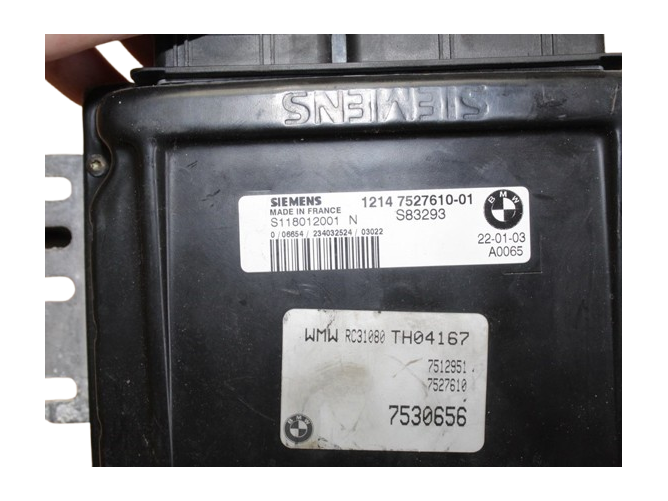 Basisregeleenheid DME EMS EWS III Sleutel Siemens 7527610 6905666 MINI R53 - Afbeelding 2