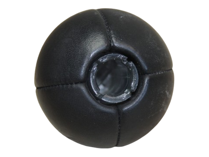 Versnellingspookknop, leer, chroom, zwart, 5 versnellingen, 7542279, MINI R50 R52 - Afbeelding 4