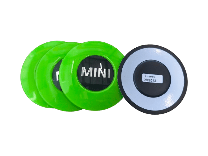 Nabenabdeckung grün 4-tlg. 2321392 MINI R55-R59 Neongrün – Bild 4