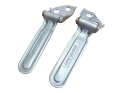 Left and right tailgate hinges, Sparkling Silver, MINI R52 Convertible