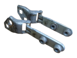 Left and Right Tailgate Hinges, Pure Silver, MINI R52 Convertible